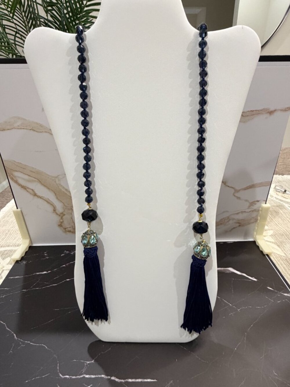 HEIDI DAUS "HOW SUITE IT IS" 3-STRAND NECKLACE | BLUE/AQUA | NWOT - Picture 11 of 15
